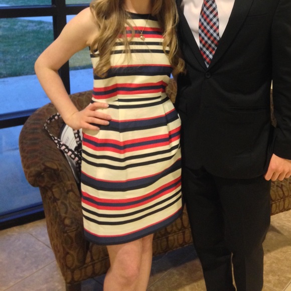 J. Crew Factory Multicolor Stripe Dress - Picture 9 of 9